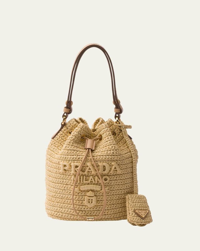 Logo Crochet Bucket Bag